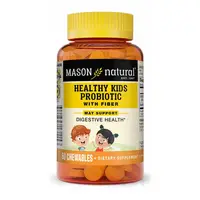 Пробиотики и пребиотики Mason Natural Healthy Kids Probiotic With Fiber Chewables, 60 жевательных таблеток