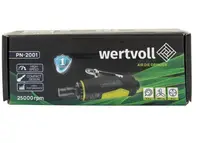 Шлифмашина пневматическая прямая WERTVOLL 1/4", 25000 об/мин, 100 л/мин, 6.3 bar (PN-2001)