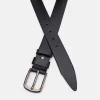 Чоловічий шкіряний ремінь Borsa Leather 125v1fx76-black