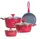 Набор посуды Bohmann BH-7357-red 7 предметов