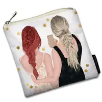 Косметичка квадратная Basic Подруги 16x16 см (KB_20F001_SBR)