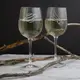 Бокалы для вина парные "Ты мой космос", Деревянная подарочная коробка с гравировкой