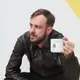 Чашка с Гусем Лучче не связываться. Голубая