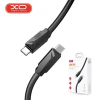Кабель для быстрой зарядки и синхронизации USB XO NB-Q233B Type-C - Type-C 60W 1М Черный