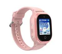Детские водонепроницаемые телефон-часы с GPS трекером UWatch TD06S розовые