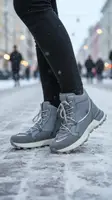 Кроссовки женские зимние серые С421 Уценка (читайте описание) 38