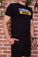Футболка чоловіча 155R004 колір Чорний