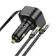 Адаптер автомобильный Hoco Clever PD30W car charger with telescopic cable NZ13 (Type-C+iP)
