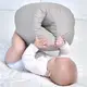 Подушка для кормления Mini ТМ PAPAELLA 30х28х30 см горошок сірий