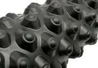 Масажний ролик EasyFit Grid Roller Extreme 33 см Чорний