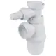 Сифон для кухонной мойки с подводом 1½"×Ø40мм WIRQUIN (9542820)