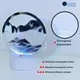 Настольная лампа песочные горы 3D ночник с USB, RGB и подставкой, движущиеся песочные часы