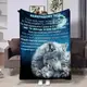 Плед 3D с пожеланиями для папы Папины объятия волчонка 29008 160х200 см