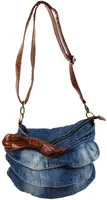 Жіноча джинсова сумка Fashion jeans bag синя