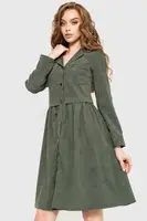 Сукня вельветове колір хакі 230R020