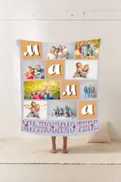 Плед 3D зі своїм фото Мама "Ми любимо тебе" на 8 фото 10666 160х200 см