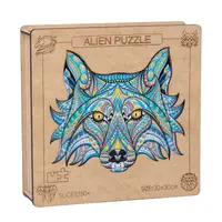 Дерев'яний пазл Alien Puzzle Lesko QJ-266 Wolf тварини головоломка для дітей
