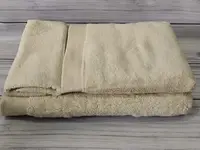 Micro bej махровые полотенца 3в1 Soft cotton Турция.
