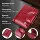 Лакированный кошелек для женщин среднего размера из натуральной кожи ST Leather 22685 Красный