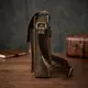 Cумка мужская вертикальная Vintage 14660 Коричневая