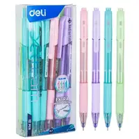Ручка кулькова Deli EQ199-BL синя Xtream 0,7 автом, гумов грип, асс корпус, 12 штук
