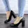 Туфли женские на каблуке Fashion Beans 2129 37 размер 24 см Черный