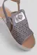 Босоножки женские, цвет серо-белый, 244RM57-2