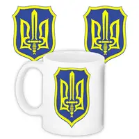 Кружка с принтом Герб України 330 мл (KR_UKR104)