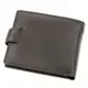 Мужской кожаный купюрник для карт купюр и монет ST Leather 18308 Черный