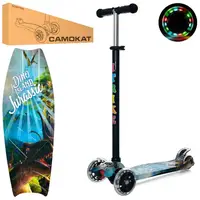 Самокат детский MAXI iTrike JR 3-055-1-WP18 с подсветкой