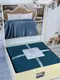 Zeynep petrol вязаный акриловый плед. Romeo Home Турция.