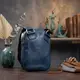 Мужская кожаная сумка через плечо для документов и города SHVIGEL 19105 Синяя