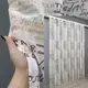 Тюль лен с принтом. Цвет белый с коричневым. Код 1790т