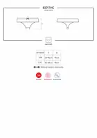 837-THC-1 стринги открытые черные Obsessive S/M