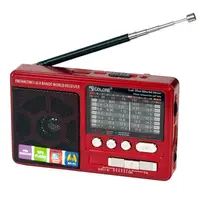 Радио Golon RX-2277 + Power Bank, mp3, USB, фонарь Красный
