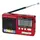 Радио Golon RX-2277 + Power Bank, mp3, USB, фонарь Красный