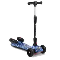 Самокат детский Best Scooter MAXI, с парогенератором и складным рулем. Black and Blue (100060)