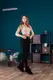 Женские замшевые угги Fashion Flannery 1294 38 размер 24,5 см Черный