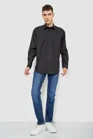 Сорочка чоловіча класична, колір чорний, 244R330