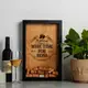 Копилка для винных пробок "Wine time for boss", Чорный-коричневый, английский