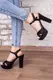 Женские босоножки Fashion Brava 3091 40 размер 25 см Черный