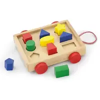 Деревянный сортер Viga Toys Тележка с фигурами 58583