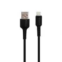Кабель USB Borofone Lightning BX16-L-BlaСk 1 м чорний