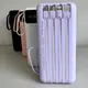 Power Bank Intelligent Fast с кабелем USB+Micro+Type-C+Lightning (30000mAh) Сиреневый