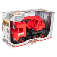 Игрушечный автокран "Middle truck" 39487 с выдвижной стрелой