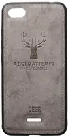 Чехол-накладка TOTO Deer Shell With Leather Effect Case Xiaomi Redmi 6A Grey