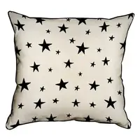 Подушка с мешковины Звезды 45x45 см (45PHB_UNI004_WH)