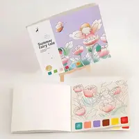 Альбом для раскрашивания с акварельными красками раскраска "Summer fairy tale" для творчества и живописи