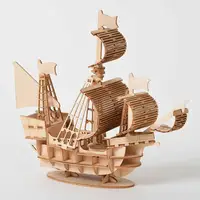 3D деревянный конструктор  Wooden Art модель Парусник