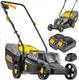 Газонокосилка аккумуляторная Powermat + 2 аккумулятора 4Ач (Польша)